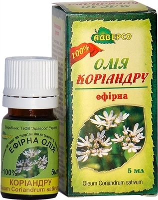 Olejek Kolendrowy, 100% Naturalny Adverso, 5 ml