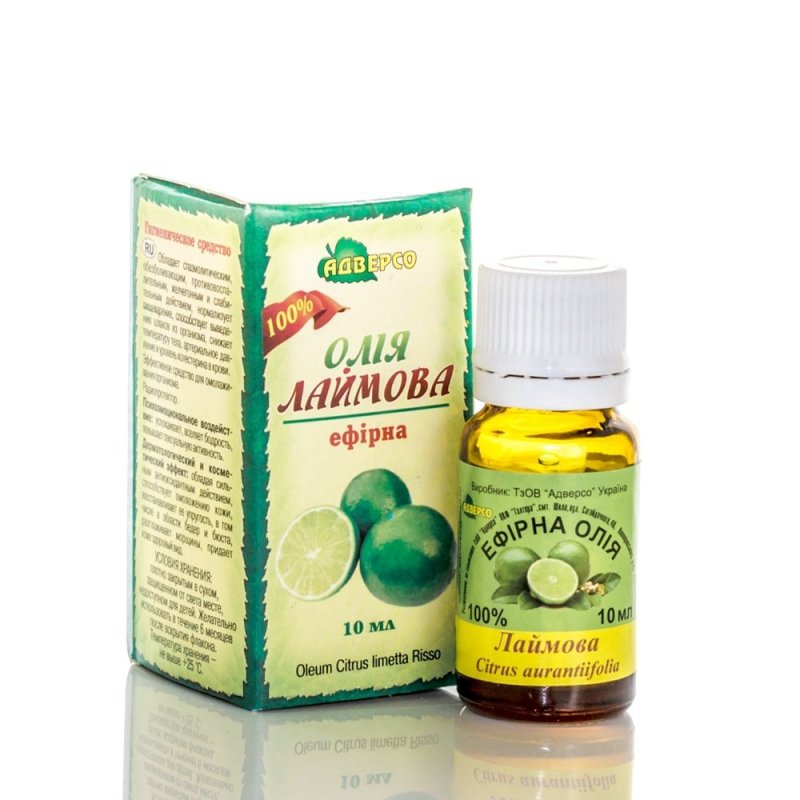 Olejek z Limetki (Limonkowy), 100% Naturalny, Adverso, 10 ml