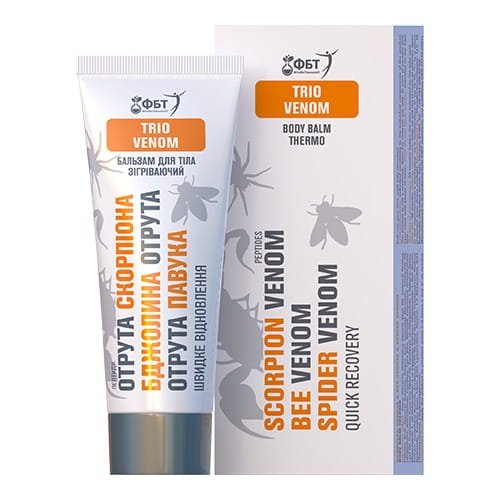 TRIO VENOM Krem-balsam na stawy z  jadem skorpiona, jadem pszczelim, jadem pająka, FBT, 75ml
