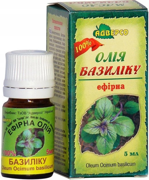 Olejek Bazyliowy 5 ml, 100% Naturalny Adverso