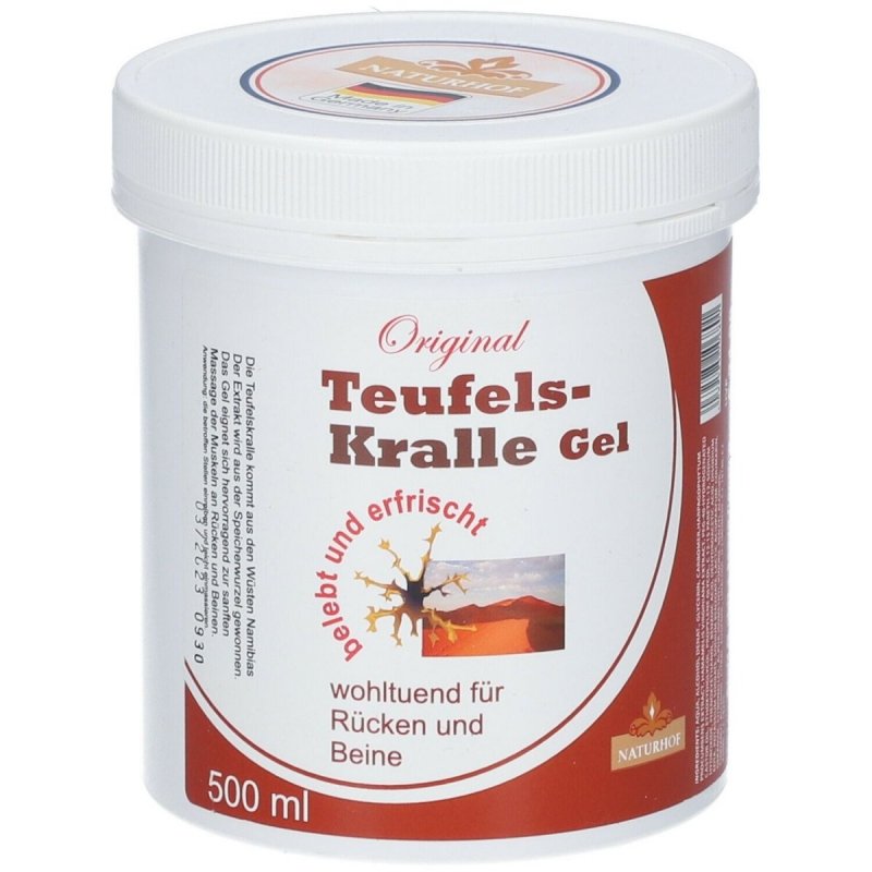 Żel Diabelski - Czarci Pazur, Teufelskralle, Naturhof, 500ml