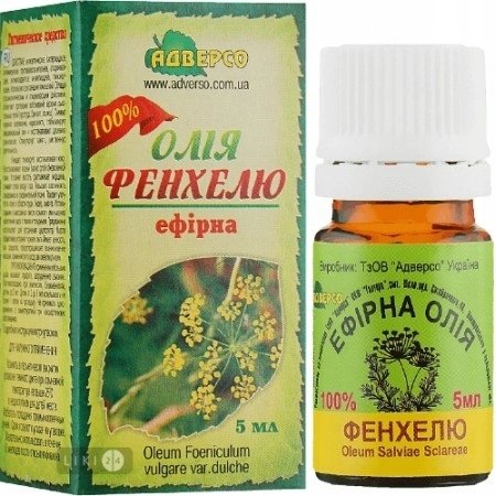 Olejek Fenkułowy, 100% Naturalny Adverso