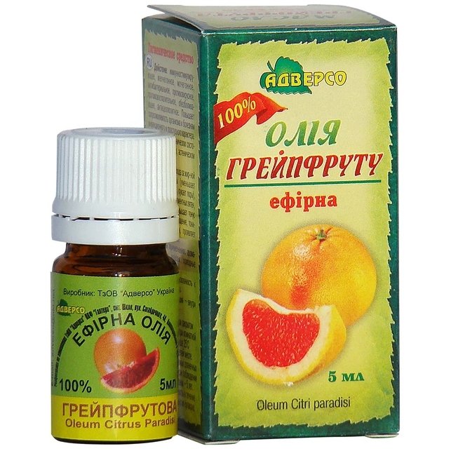 Olejek Grejpfrutowy, 100% naturalny Adverso, 5 ml