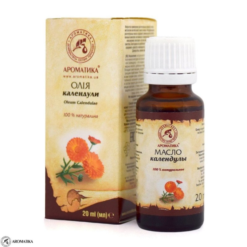 Olej z Nagietka, 100% Naturalny, Aromatika, 20ml