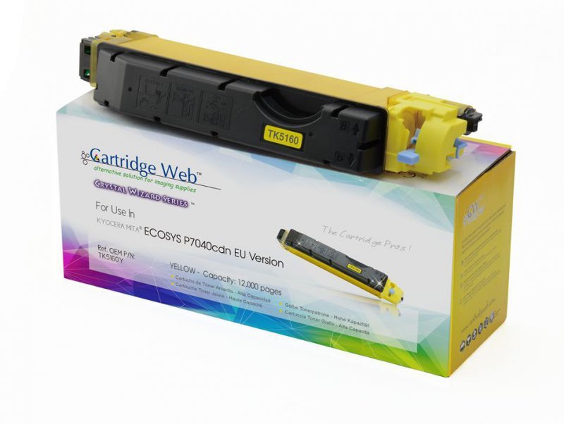 Toner Cartridge Web Yellow Kyocera TK5160 zamiennik TK-5160Y