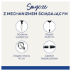 Smycz z mechanizmem ściągającym 8x400mm + 600 mm 10 sztuk) czarna 4830 AVERY