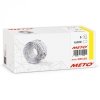 Etykiety cenowe w rolce do metkownicy jednorzędowej 22x12 mm, (6 sztuk) białe faliste, trwały klej, odporne na mróz METO M300143