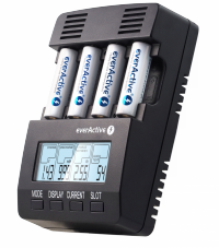 Ładowarka do akumulatorków Ni-MH EVERACTIVE AA/AAA NC-3000 4 kanały 