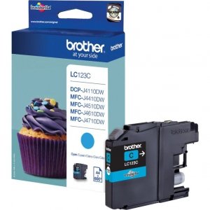 Tusz BROTHER (LC123C) niebieski 600str