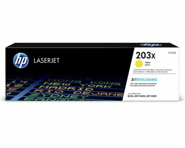 HP Toner nr 203X CF542X Yellow 2.5K