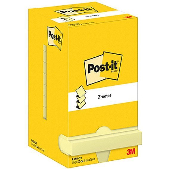 Bloczek 76x76mm 100k (12szt) 3M POST-IT Z-Notes R-330 7100290167