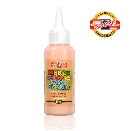 Farba witrażowa 60ml jasno pomarańczowa 9742003 KOH-I-NOOR