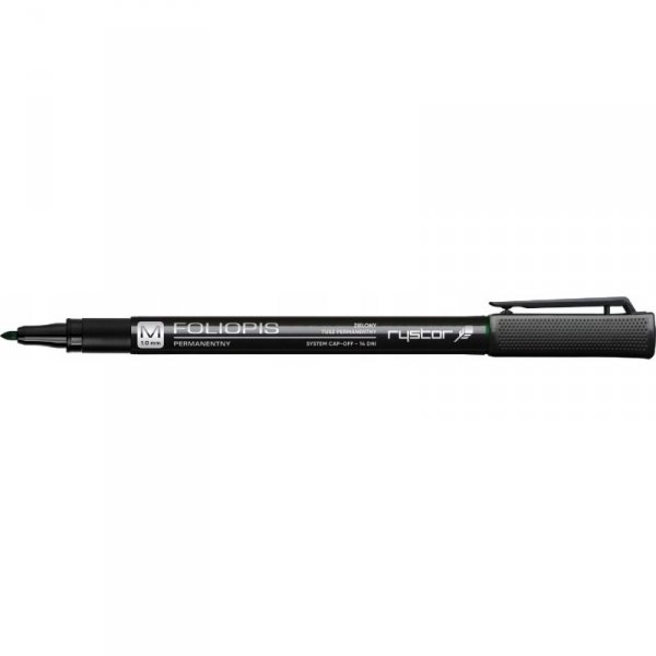 Foliopis permanentny RYSTOR 1mm FM10/D zielony 438-003