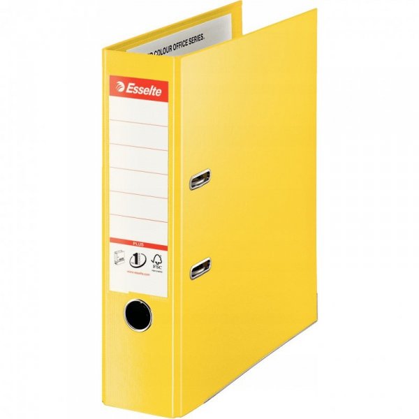 Segregator A4/80mm żółty ESSELTE No.1 POWER PLUS 624076