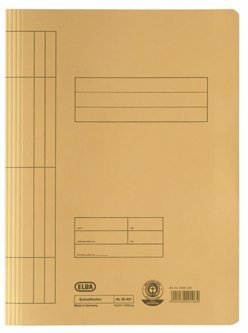 Skoroszyt na dokumenty kartonowy A4 żółty 100090778 ELBA