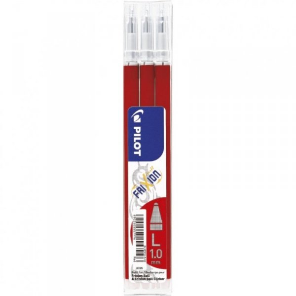 Wkład FRIXION 1,0mm czerwony (3szt) BLSFR10-R-S3 PILOT