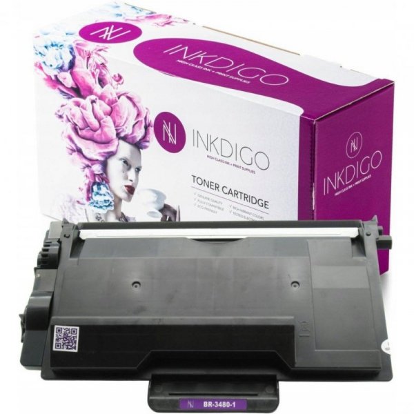 Toner INKDIGO (BR-3480-1) czarny 8000str zamiennik BROTHER (TN-3480)