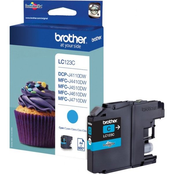 Tusz BROTHER (LC123C) niebieski 600str