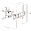 Maclean Uchwyt do TV 43-100'' 80kg MC-423
