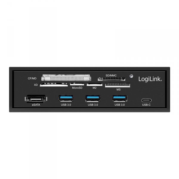 LogiLink Multifunkcyjny panel 5,25&#039; z czyt. kart