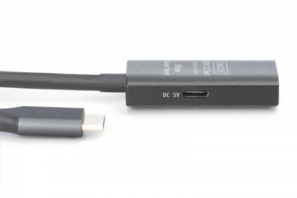 Digitus Kabel przedłużający aktywny, USB 3.2 Gen1 5Gbps, USB-C - USB-A, 5m
