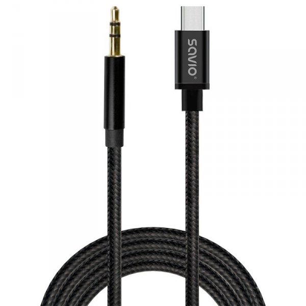 Savio Kabel USB-C do mini-Jack 1m CL-187