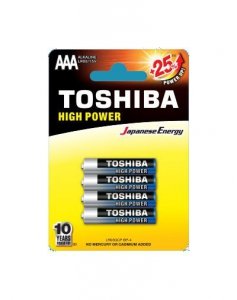 Zestaw baterii alkaliczne Toshiba LR03GCP BP-4 (Alkaliczny manganowy; x 4)