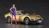 Hasegawa SP533-52333 Toyota 2000GT Gold w/60's Girl's Figure 1/24