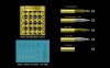 AFV Club AG35030 US 105mm Howitzer AMMO Set-Brass 1/35