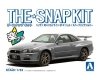 Aoshima 06254 1/32 SNAP KIT#11-E Nissan R34 Skyline GT-R Nur (Sparkling Silver)