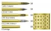 AFV Club AG35031 US 3 inch gun Ammo set - Brass 1/35