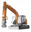 Hasegawa 66111 Hitachi Construction Machinery Excavator ZAXIS 135US Cutter Heads 1/35