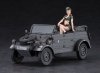Hasegawa SP-453-52253 Pkw.K1 Kübelwagen Type 82 w/Blond Girl's Figure 1/24