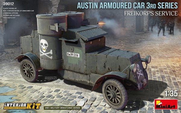 Mini Art 39012 Austin Armoured Car 3rd Series: Freikorps Service 1/35
