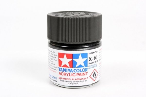 Tamiya 81010 X-10 Gun Metal 23ml