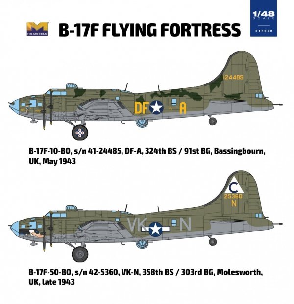 HK Models 01F002 1/48 B-17F Flying Fortress