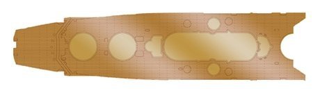 Fujimi 116433 1/700 Genuine Wood Deck Seal for IJN Battle Ship Musash