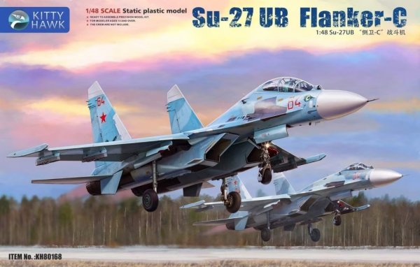 Kitty Hawk/Zimi Model 80168 Su-27 UB Flanker C 1/48