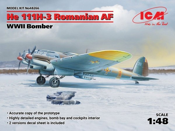 ICM 48266 He 111 H-3 Romanian AF Bomber