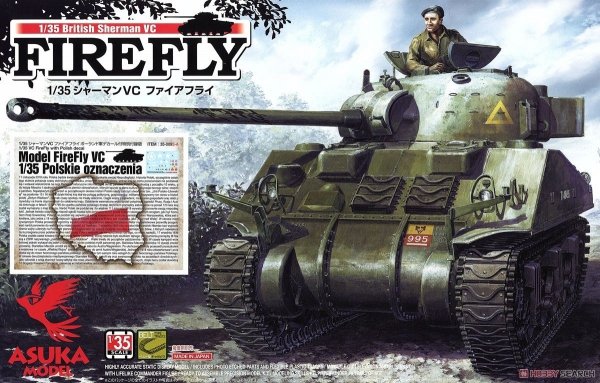 Asuka 35-009SA 1/35 Sherman Vc Firefly Polish ed.