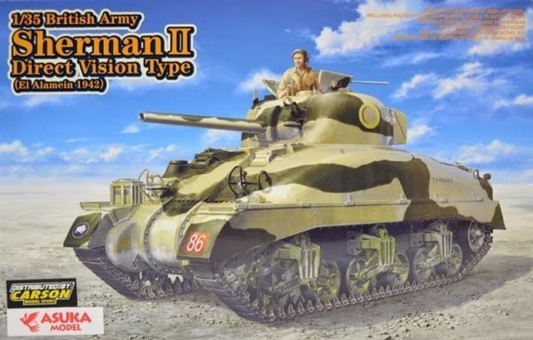 Asuka 35-014 British Army Sherman II Direct Vision Type 1/35