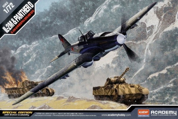 Academy 12538 IL-2m &amp; Panther D - 1/72