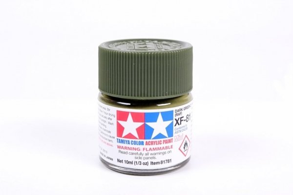 Tamiya 81781 Acrylic Mini XF-81 Dark Green 2 RAF 10ml