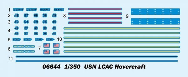 Trumpeter 06644 USN LCAC Hovercraft