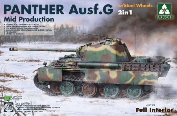 Takom 2120 Panther G Mid Prod. W/Steel Wheels 2-1
