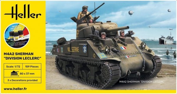 Heller 56894 Starter Set - M4 Sherman Division 1/72