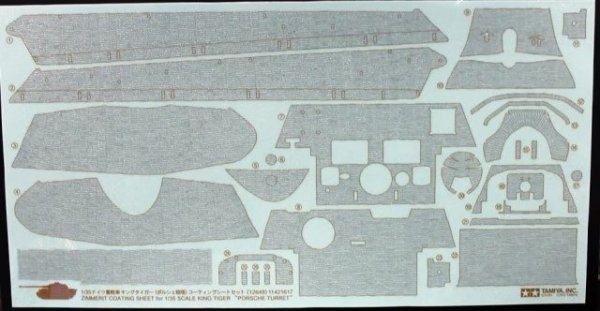 Tamiya 12649 1/35 KTiger Porsche Zim Sheet
