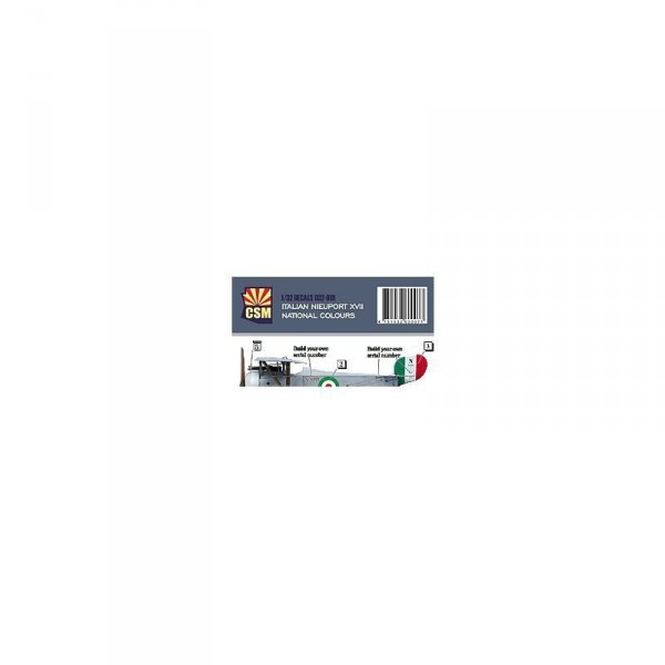 Copper State Models D32-001 Italian Nieuport XVII National Colours