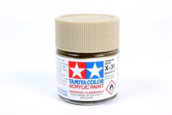 Tamiya 81031 X-31 Titanium Gold 23 ml