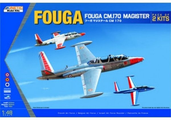 Kinetic 48051 1/48 Fouga Magister CM 170